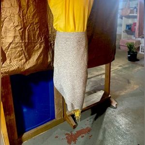 Simply Vera Wang, soft grey pencil skirt with side slit